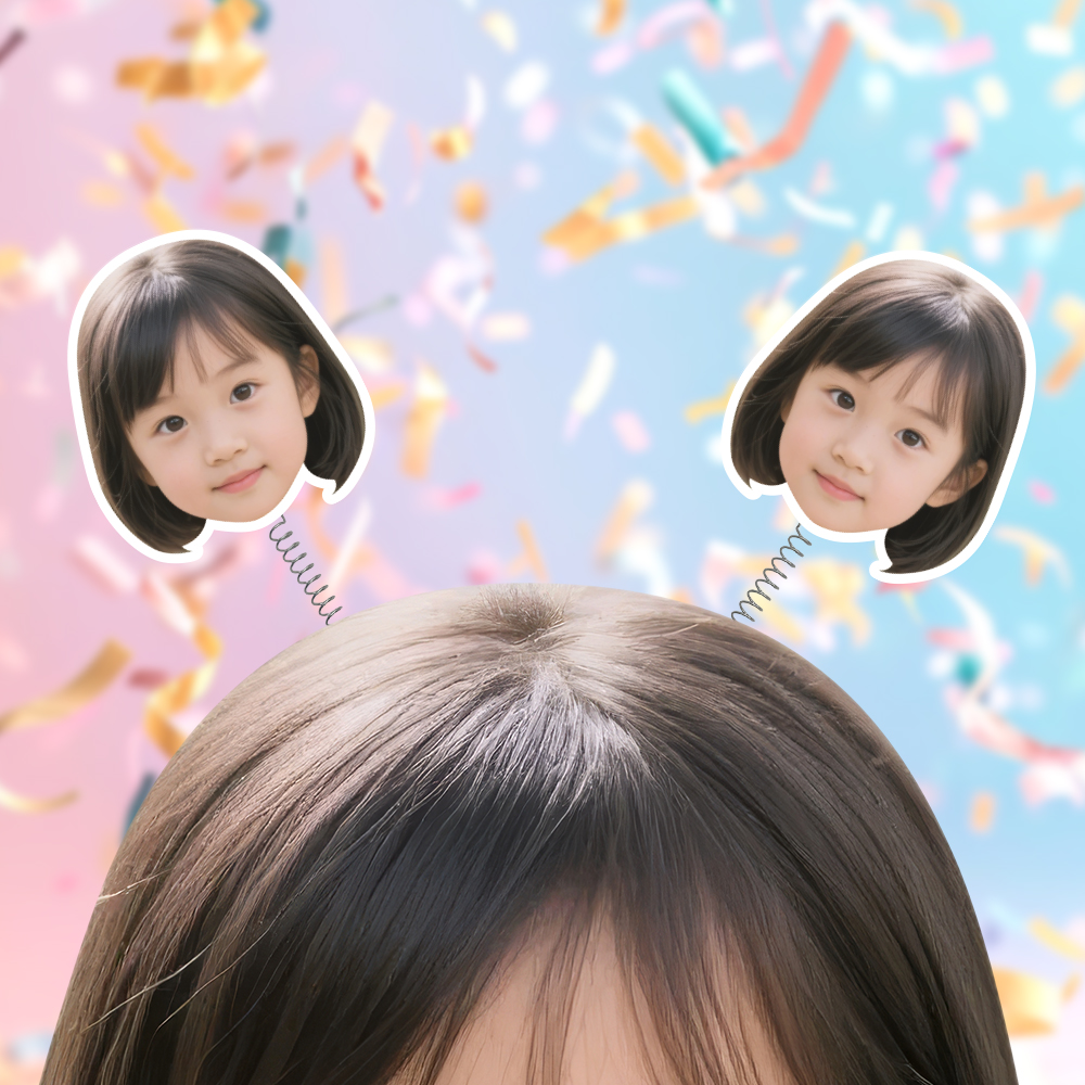 얼굴 머리띠 응원 콘서트 토퍼 케이크토퍼 승진 생신 생일 이벤트 장식 - 상품 이미지