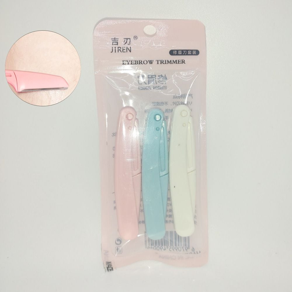 접이식 폴딩 3칼라 털정리 면도 눈썹칼 - 상품 이미지