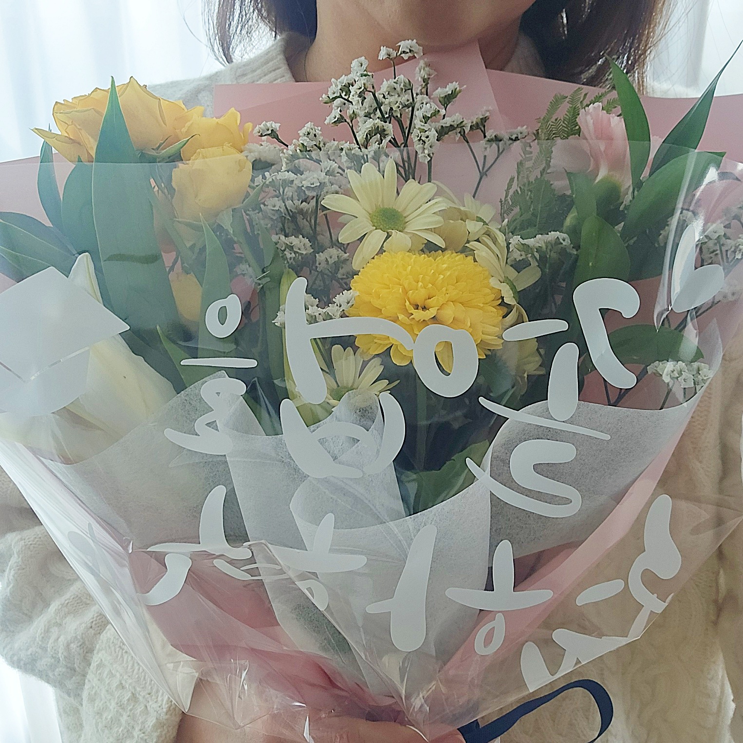 졸업식토퍼생화꽃다발, 핑크, 졸업식 레터링 토퍼 기본포함, 1개 추가옵션 선생님감사꽃다발 - 상세 이미지 5