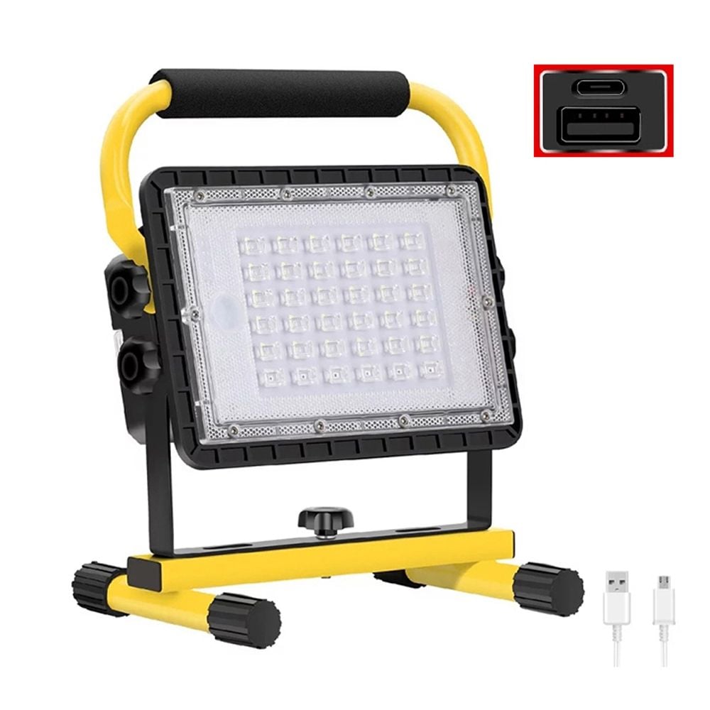 LED 충전식 야외 랜턴 작업등 투광기 150W 36 COB칩 - 메인 이미지
