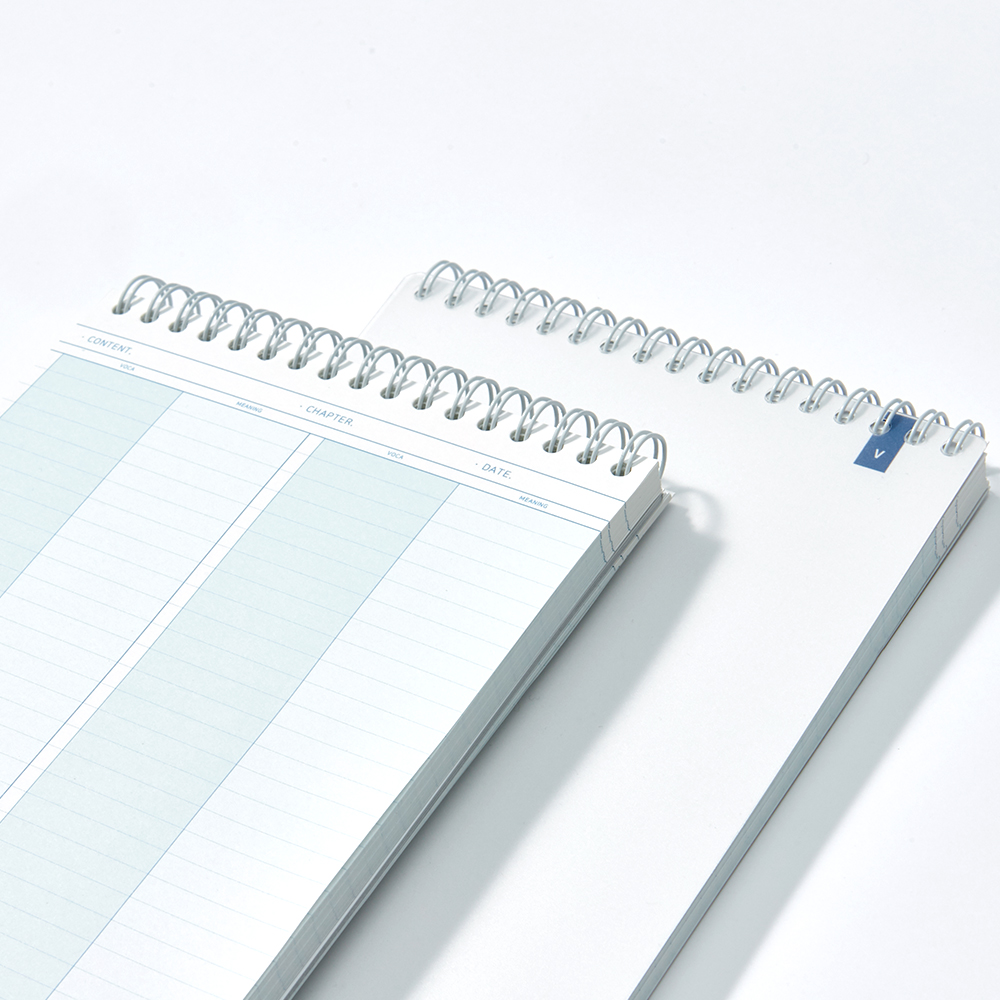 컬러미블루 A5 보카 영어단어장 암기카드 상철 스프링 글씨연습장 이미지 2