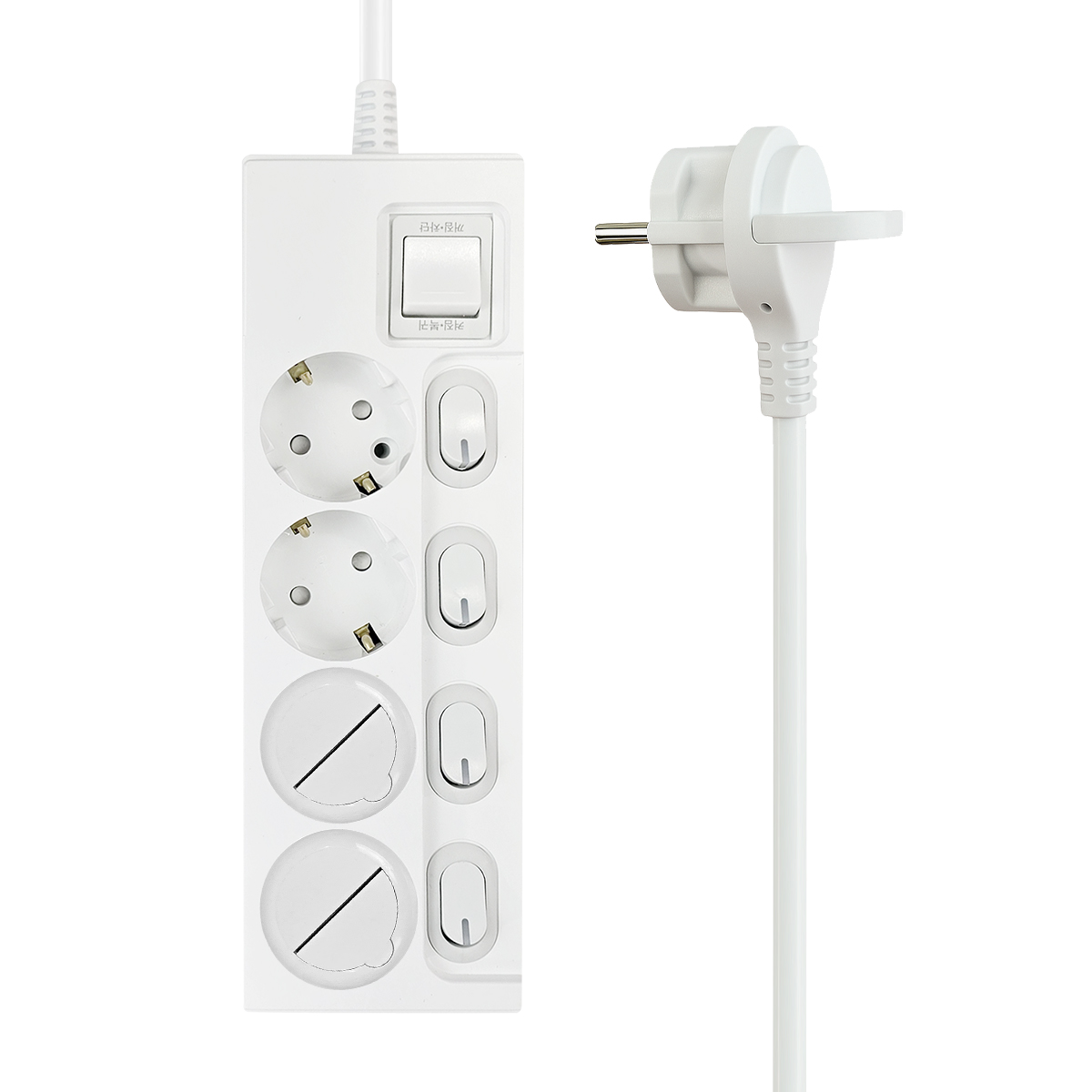 원스탑 제로갭 국산 슬림 납작 멀티탭 2구 개별스위치 안전커버포함 1m 이미지 4