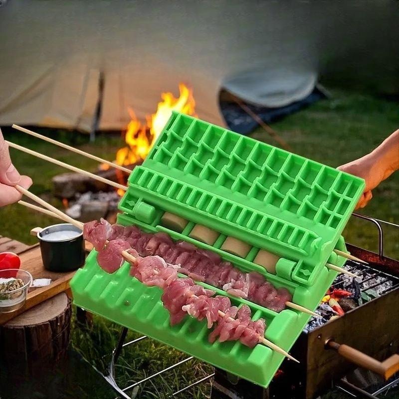 다기능 양꼬치기계 가정용 상업용 고기꼬치 구이기 빠른 꼬치 3-in-1 고기 꼬치기 도구 1개