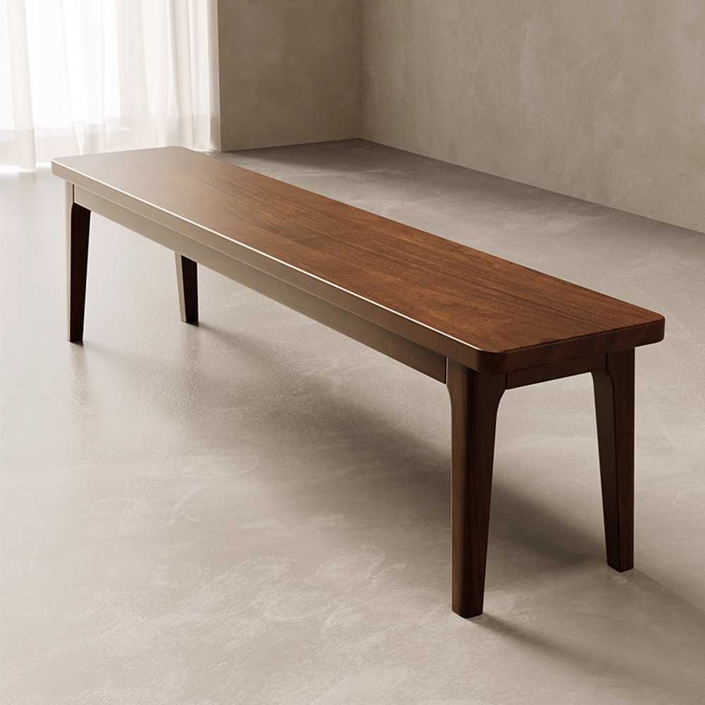 정원용 벤치 의자 원목 우드 야외 휴게 좌석 인테리어 A형 120x30x45x4.5cm - 상세 이미지 3