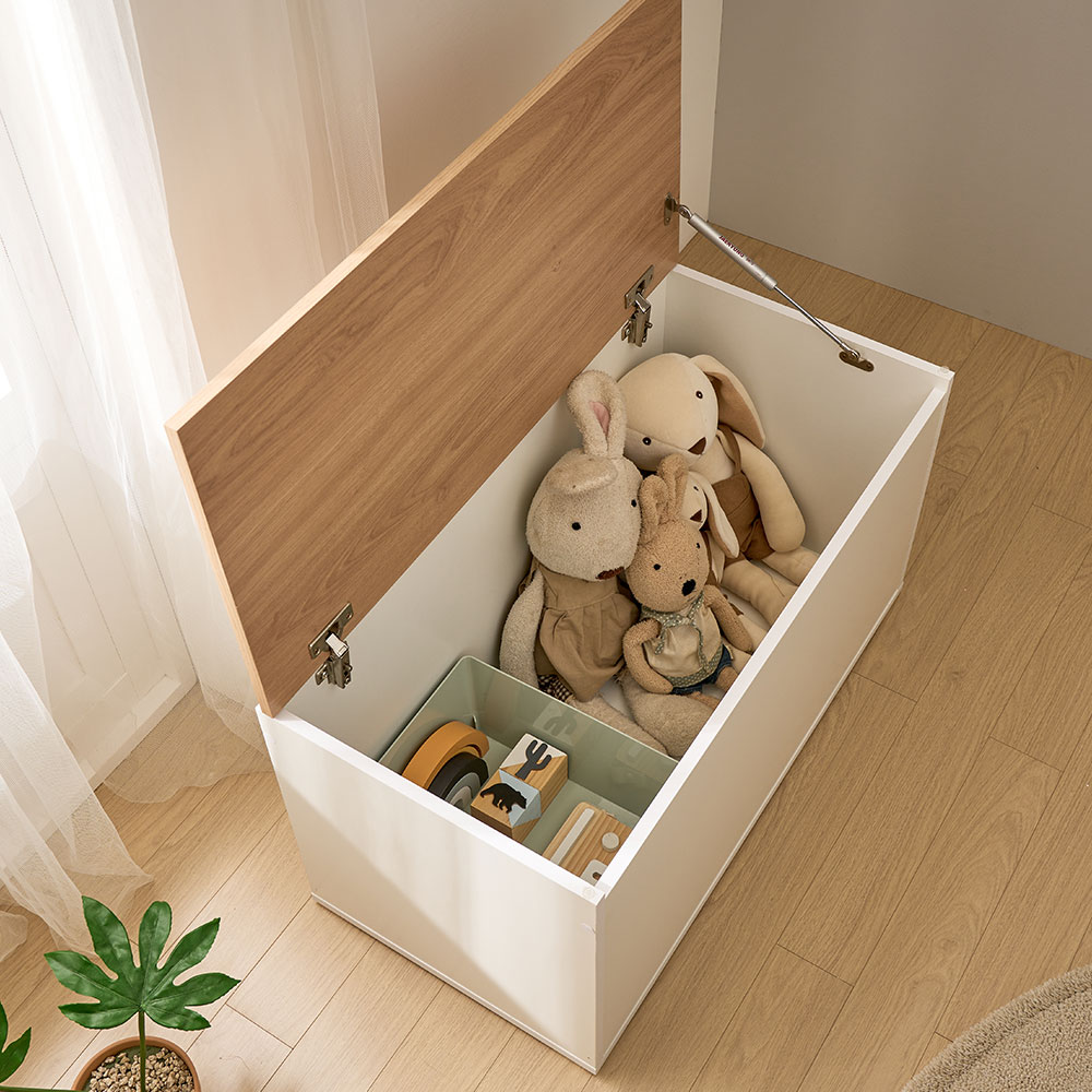 장인가구 밀튼 현관 벤치 멀티 장난감 거실 다용도 수납 소파 800