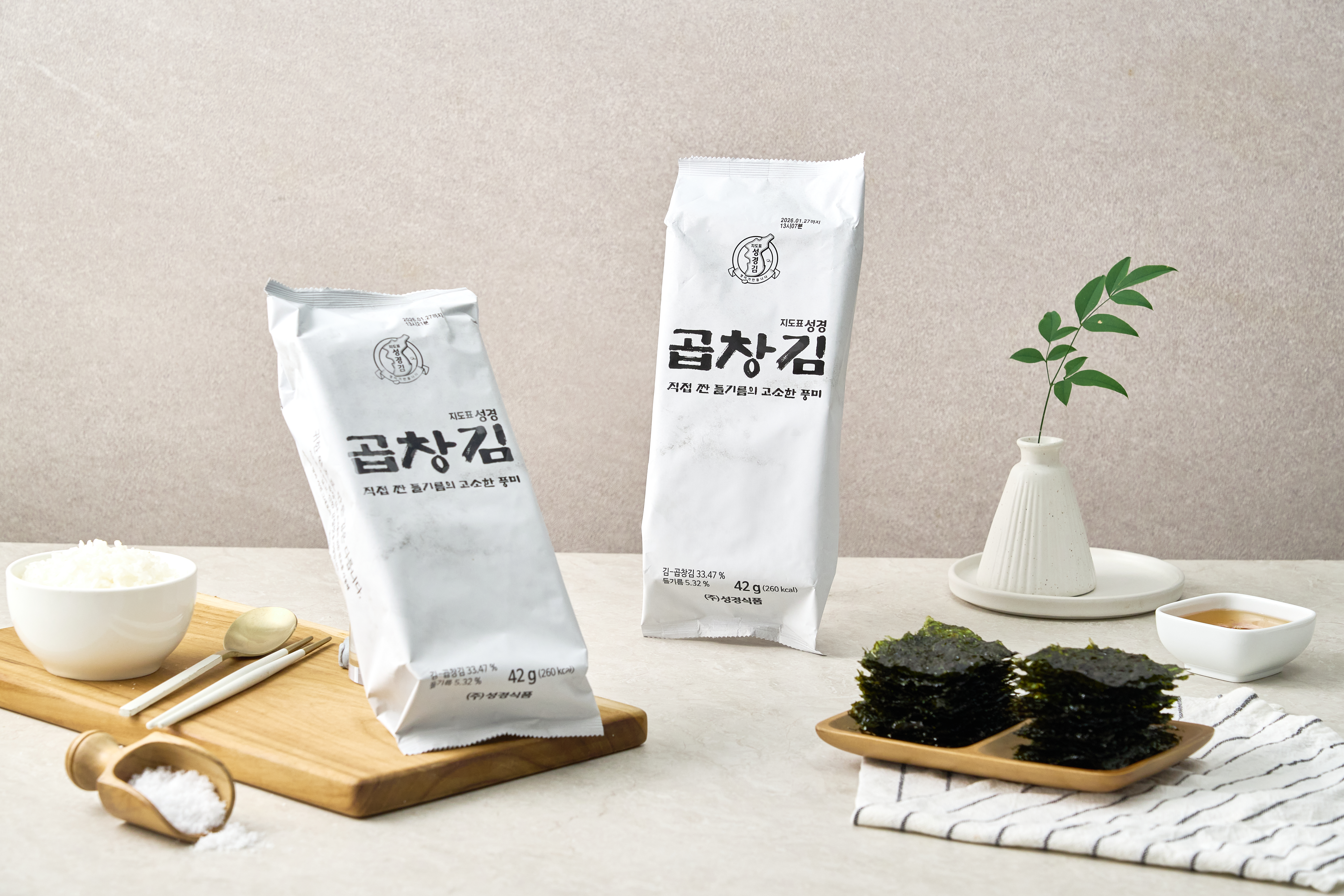 [성경김본사] 프리미엄 곱창김 도시락김(60매) 42g, 1개 - 상세 이미지 2
