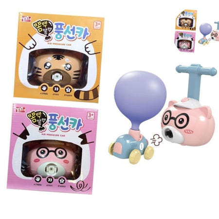 풍선 자동차 뽐뿌뽐뿌 풍선카 (랜덤) 미니카
