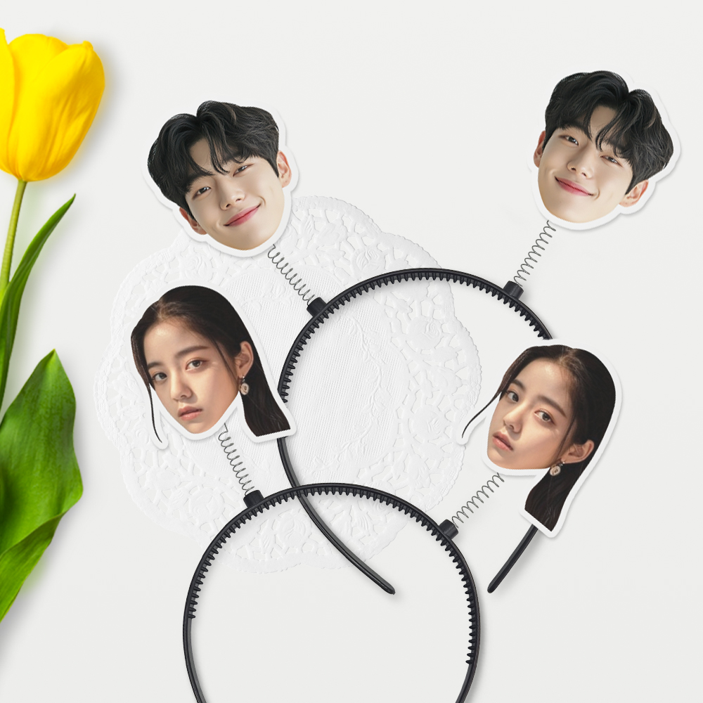 얼굴 머리띠 응원 콘서트 토퍼 케이크토퍼 승진 생신 생일 이벤트 장식 - 상세 이미지 3