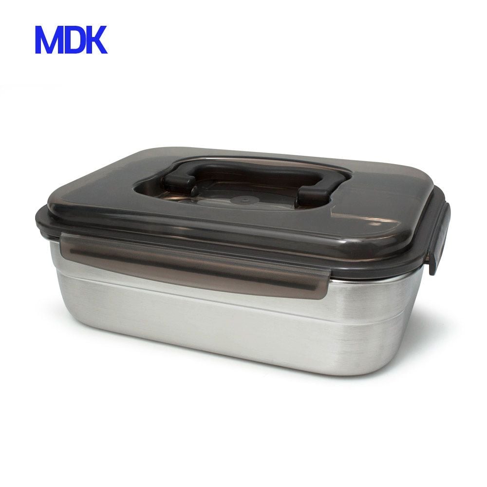 손잡이 스텐용기 직사각 스테인레스 반찬통 2400ml - 상품 이미지
