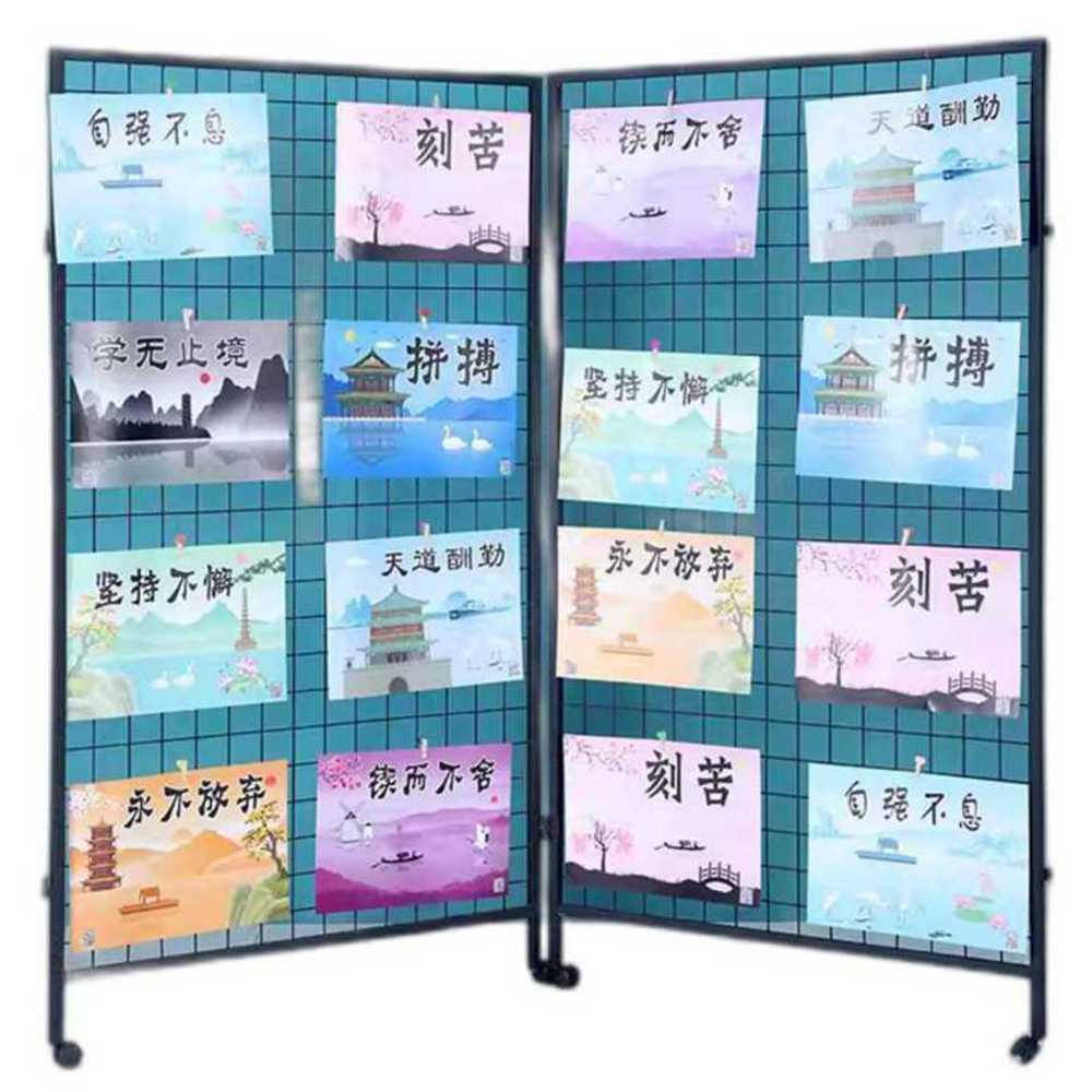네트망 진열대 메쉬망 파티션 이동식 철망 그리드 선반 170x100cm 2개 - 상품 이미지