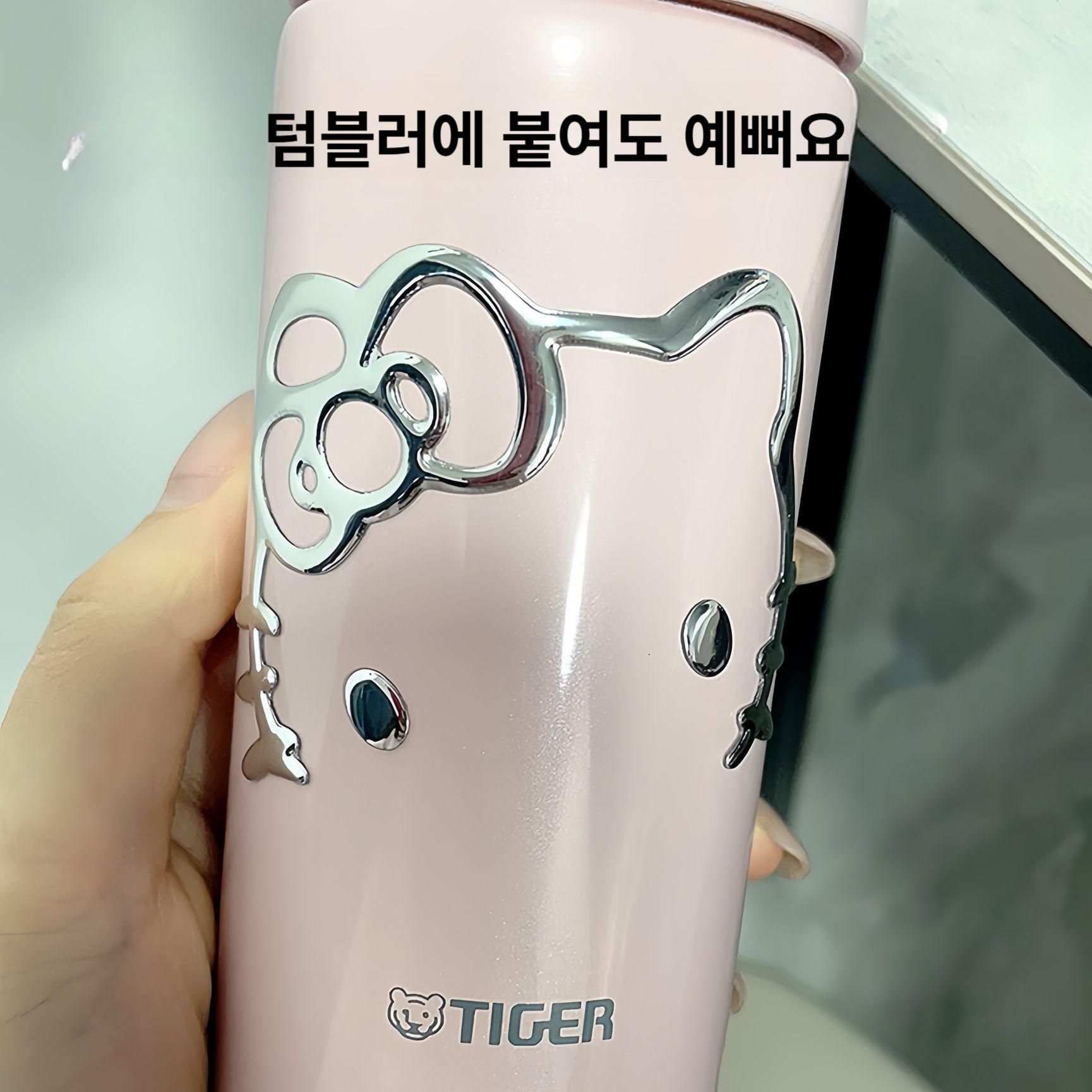 헬로키티 차량용 스티커 오토바이 스쿠터 자동차 백미러 장식 금속 타입 실버 액세서리 실버 헬로키티 스티커 1쌍 - 상세 이미지 4