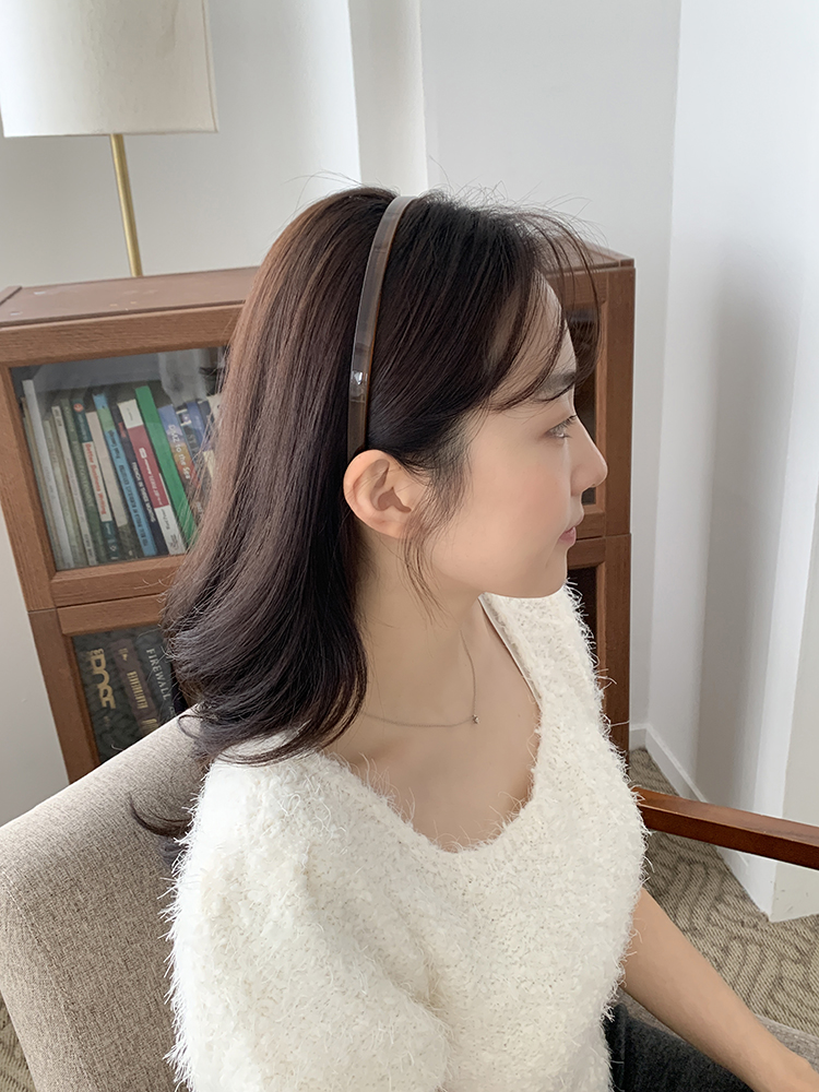 Barrette La France, 슬림 헤드밴드 - 셀룰로오스 얇은 호피 프랑스머리띠 - 상품 이미지