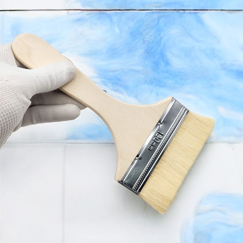 페인트 부자재 화방 미술 납작 공업용 붓 12cm - 상품 이미지