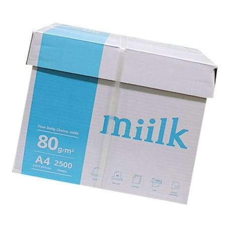 종이 밀크 2500장 복사용지 에이포 T A4 80g 500X5권