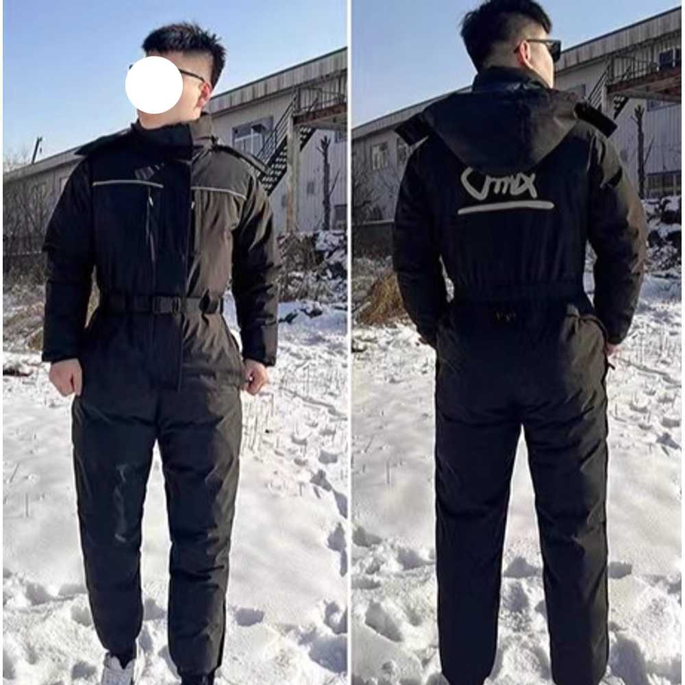 배달 방한복 스즈키복 겨울 현장 작업용 보온 의류 L (50-60kg) 블랙 - 상품 이미지