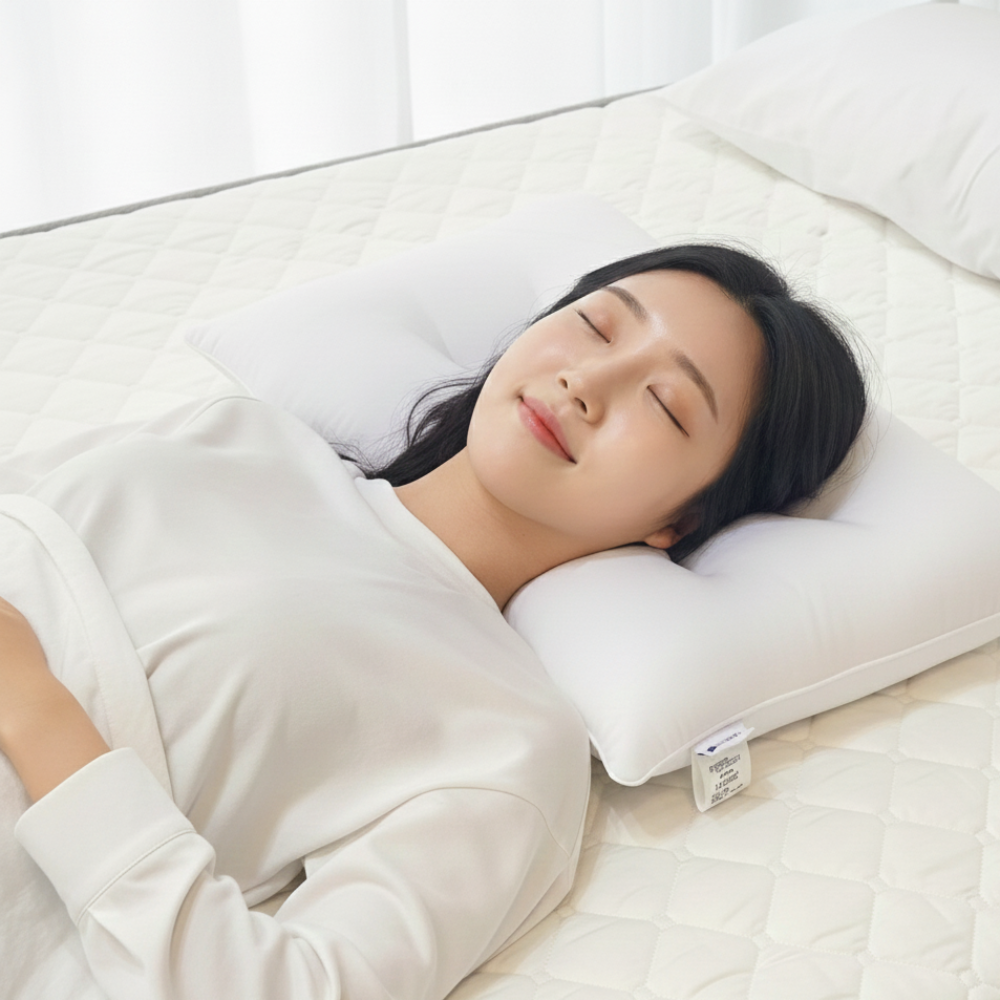 예그리나 푹잠경추베개 4060 낮은 숙면 거북목 일자목 목디스크 베개 제품 이미지