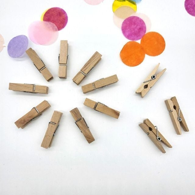인테리어용 나무집게 3.5cm - 상품 이미지