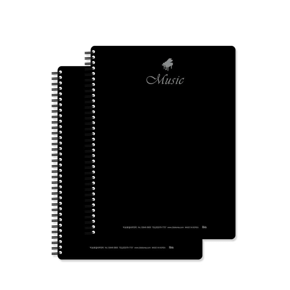 ibis 9000 악보화일 40P(SP) 1세트 24개입 12648 블랙 단품 - 상품 이미지