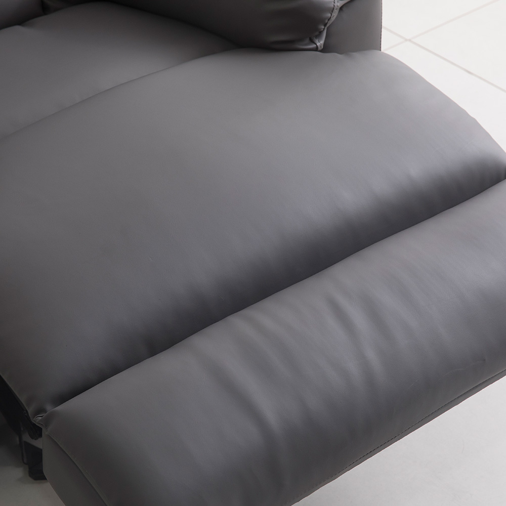 장인가구 테베즈 1인용 리클라이너 소파 의자 그레이