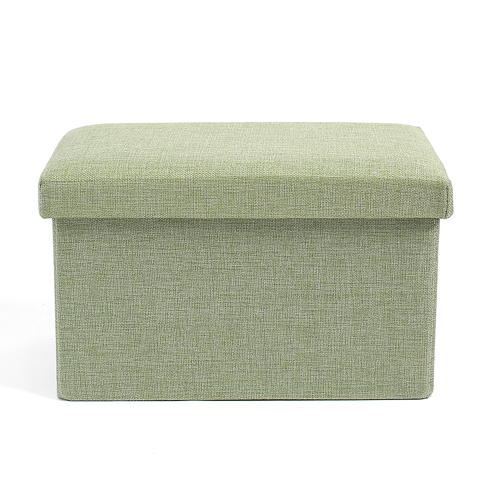 수납박스 스툴스 패브릭 수납의자 접이식 풋스툴 40x25cm 그린 - 상세 이미지 3