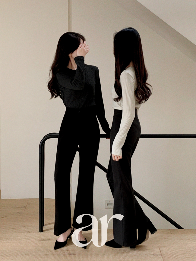 모직 히든밴딩 기모 부츠컷 슬랙스 ps5570 - 상세 이미지 3