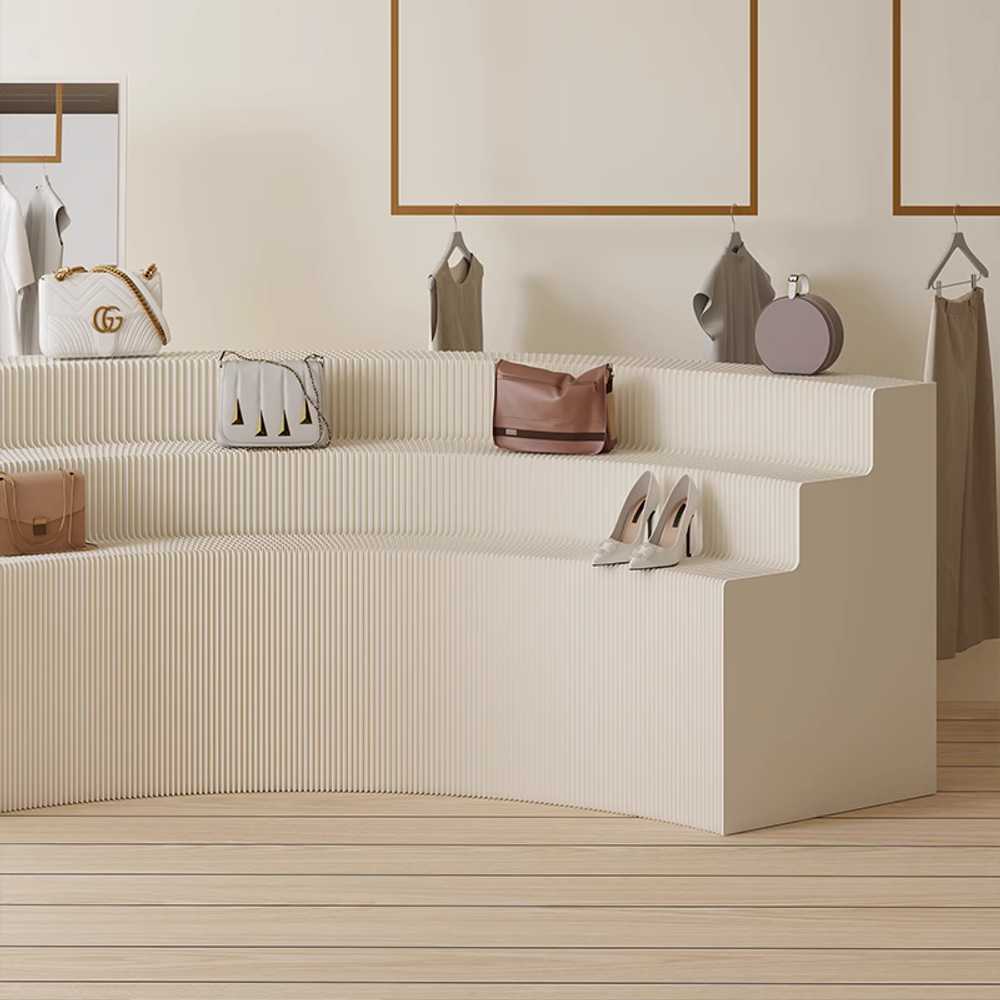 행사용 접이식 종이 거치대 이동식 오브제 거치대 38-73x30x200-300cm(2단) - 상세 이미지 4
