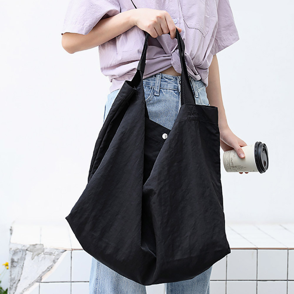 나일론 빅 숄더백(블랙) 빅백 보부상가방 DT1322314 - 상품 이미지