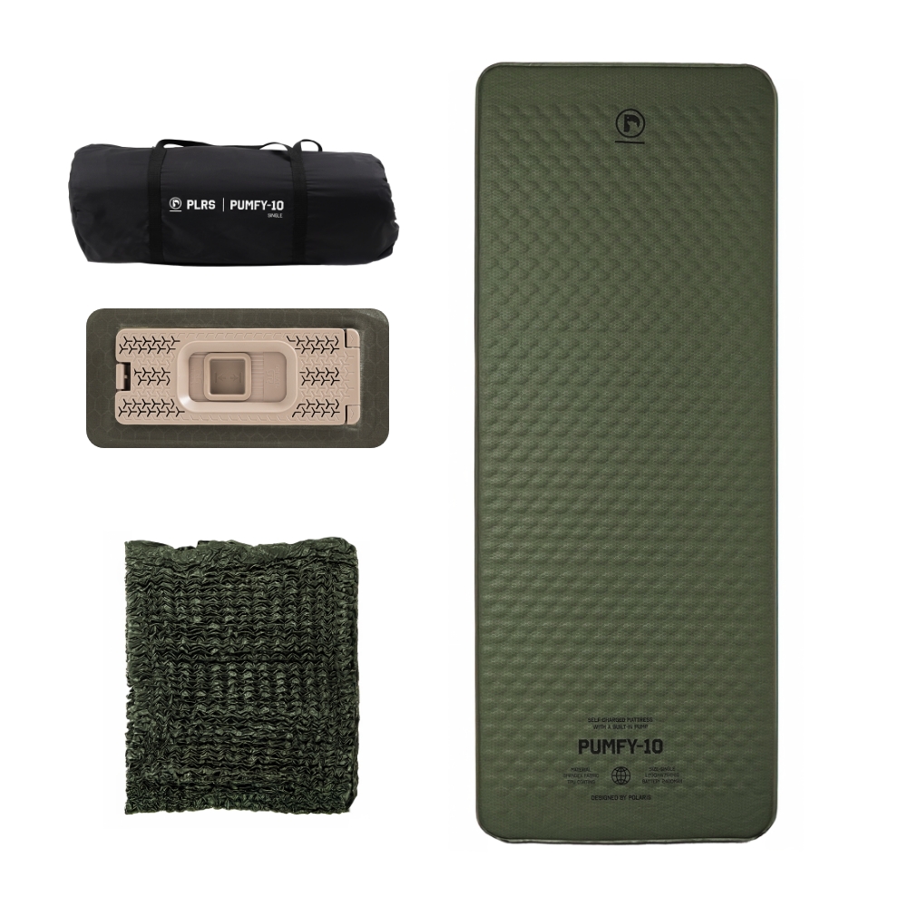 폴라리스 펌피10 자충 내장형 펌프 캠핑매트 에어매트 싱글 제품 이미지