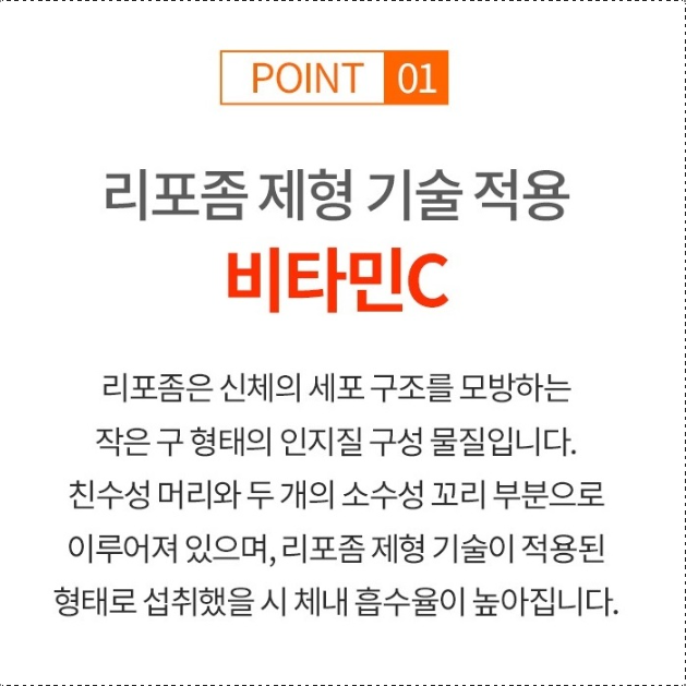 리포즘 비타민C 500mg 6개월분 리포조말 리포좀 리포솜 비타민씨 - 상세 이미지 5