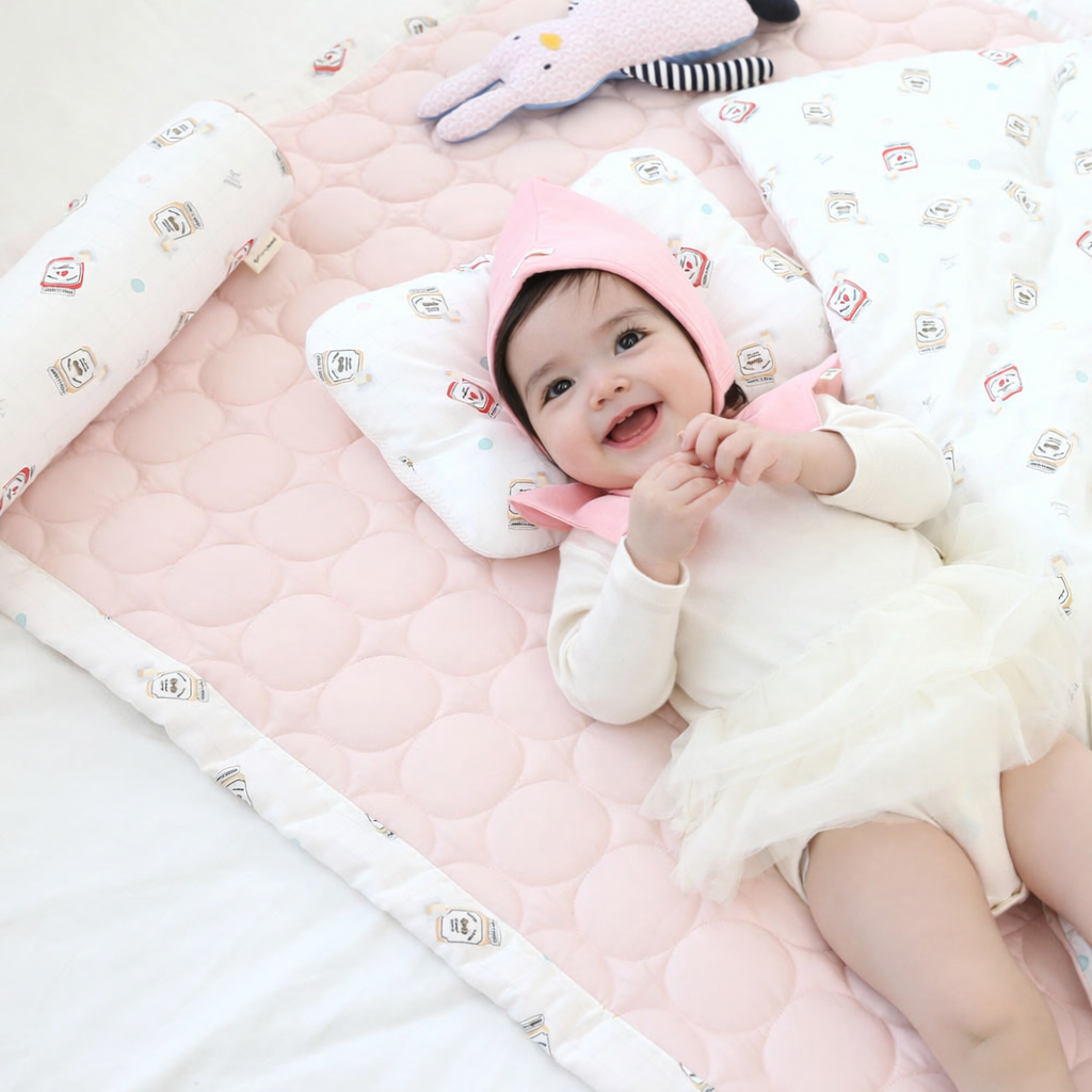피넛버터젤리 헤브 마이크로 모달 아기 양면 이불패드 국산 유아 키즈 침대 매트 패드