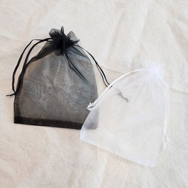 13x18cm 망사주머니 포장재료 파우치 선물 부직포 블랙 13x18 - 메인 이미지