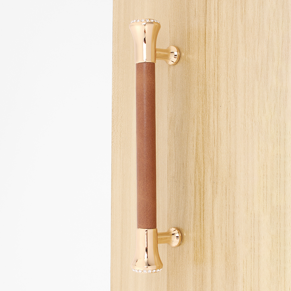 문고리 블리스 가죽 가구손잡이 2구 큐빅 화장대 서랍손잡이 - 상세 이미지 2