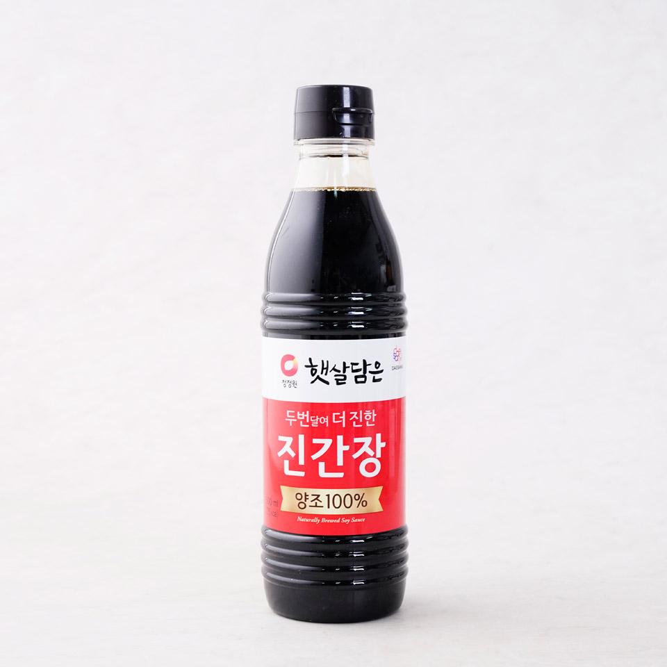 메가마트 대상 청정원 햇살담은 진간장 500ml - 상품 이미지