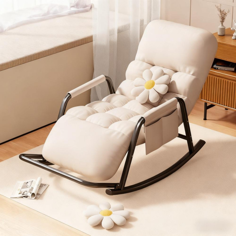 1인용 리클라이너 소파 안락의자 휴식용 패브릭소파 접이식 낮잠의자 린백 등받이 조절 월치 화이트 일반