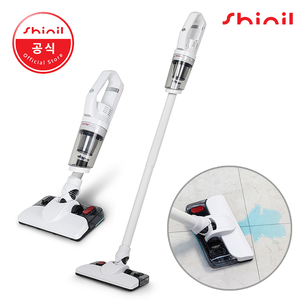 신일 무선청소기 진공 물걸레겸용 청소기 듀얼클린 원룸 소형 제품 이미지