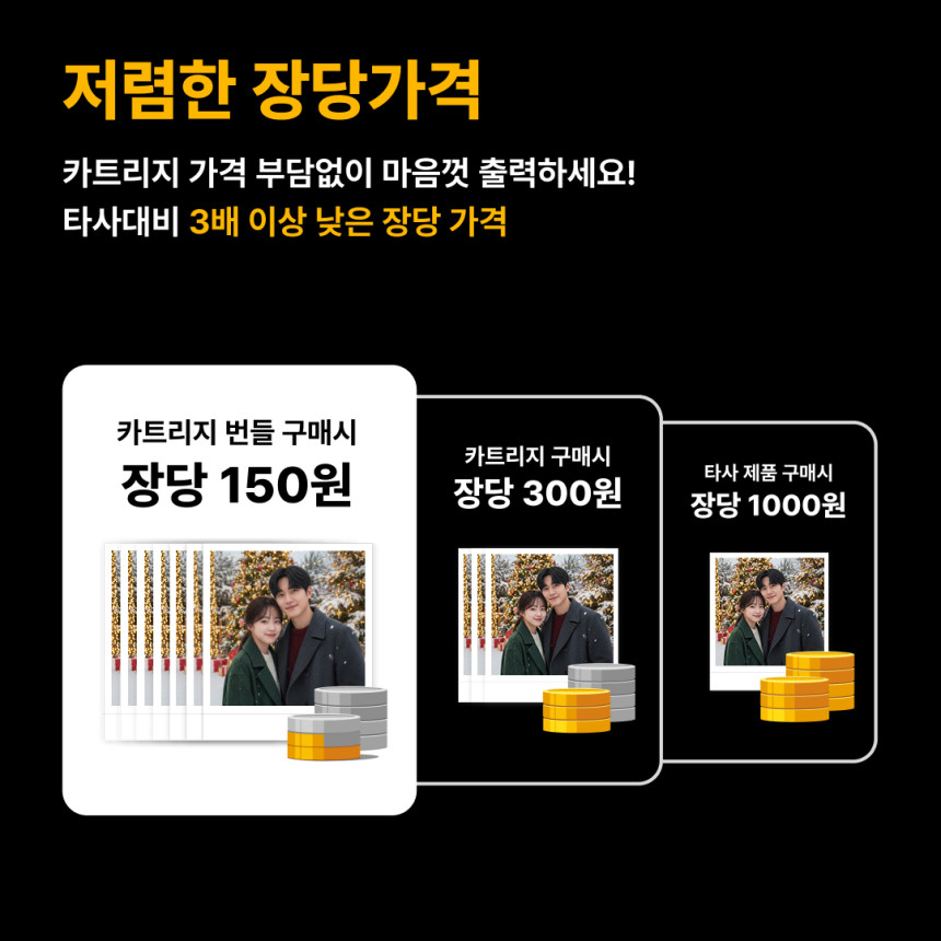 코닥 포토프린터 사진인화기 + 카트리지 38매 번들 3인치 레트로