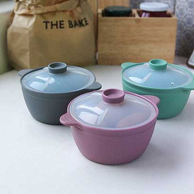 국데우기 좋은 파스텔 실리콘 찜기 미니 500ml 3color 민트 - 상품 이미지