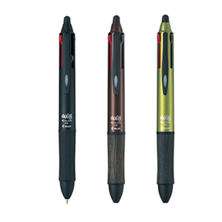 파이롯트 프릭션 4색 우드볼펜 0.5mm LKFB-3SEF 노크식 볼펜 필기구 - 메인 이미지