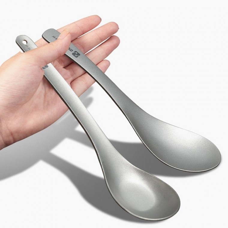다용도 멀티 티타늄 숟가락 수저 캠핑 여행 등산 낚시 식기 가정 업소 식당 가게 백패킹 차박 소품 용품 - 상품 이미지