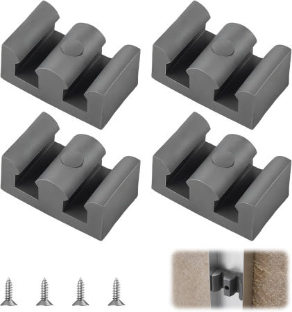 4세트 슬라이딩 실리콘 도어 범퍼 샤워 유리 V&도어 방지 및 보호 주택 소유자 임차인 욕실 옷장 파티오 도어에 이상적입니다