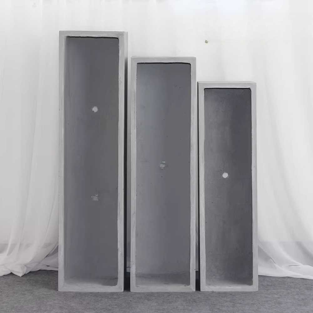 디형 시멘트 화분 인테리어 플랜트 콘크리트 조형 시나몬 핑크 120x50x50cm - 상세 이미지 2
