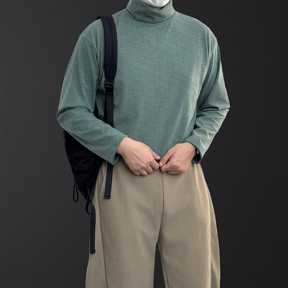 남자목폴라티 기모 남자목티 - 상세 이미지 5