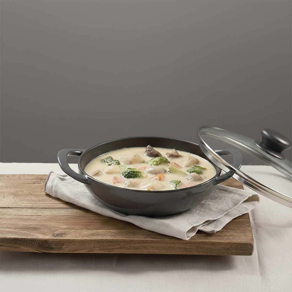 PN풍년 몽꽁떼 인덕션 무쇠 철주물 베이비웍 양수냄비 18cm