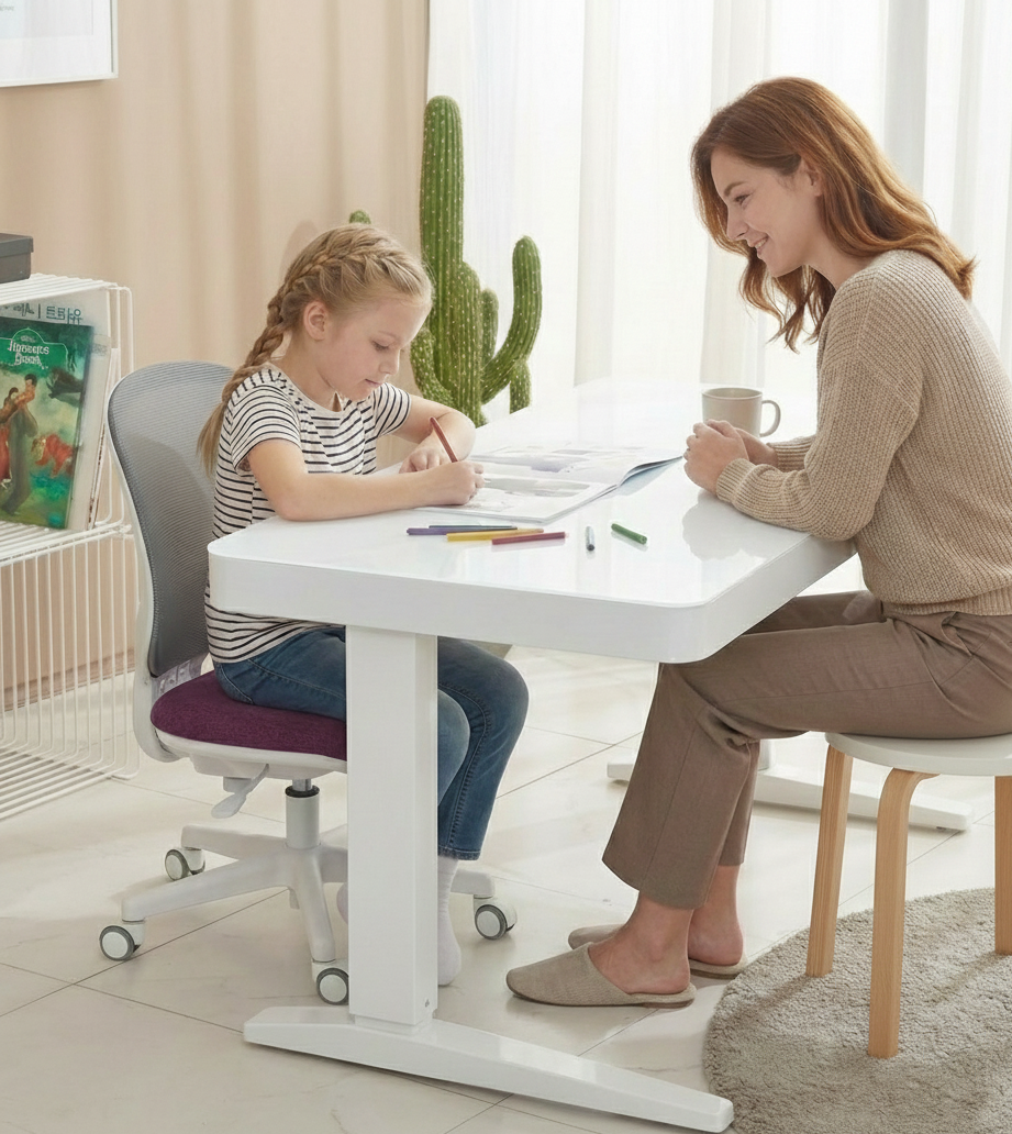 초등학생 책상 어린이 전동 높낮이조절 디플라노 모션데스크
