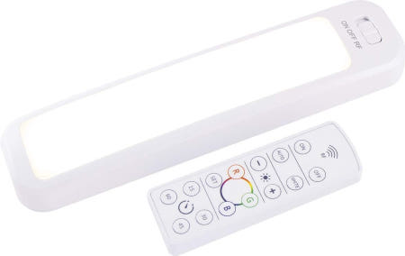 GE 12인치 LED 탭 라이트 색상 변경 무선 배터리 작동 100루멘 주방용 캐비닛 아래 및 옷장 야간 조명 등 41617-T1