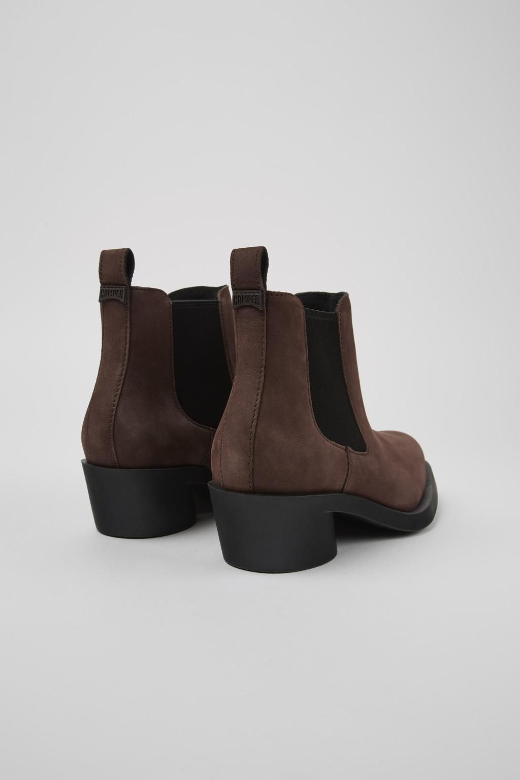 캠퍼 클래식 브라운 누벅 앵클부츠 Bonnie K400717-010 BROWN - 상세 이미지 3