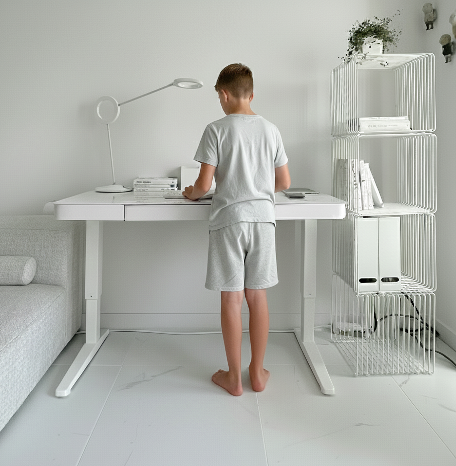 초등학생 책상 어린이 전동 높낮이조절 디플라노 모션데스크