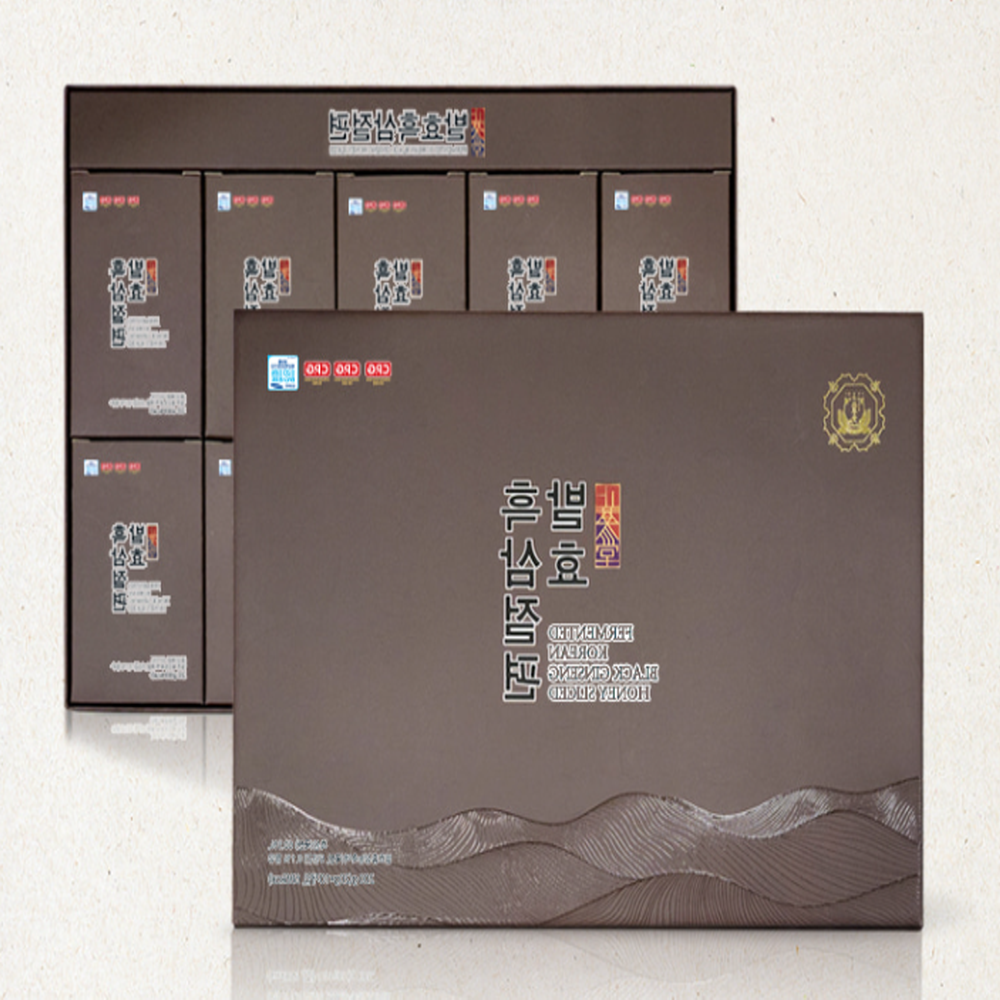 홍삼절편진 발효 흑삼진과 봉밀 홍삼절편 200g 정과 절임 꿀먹은 실속형 결혼식답례품 - 상세 이미지 2