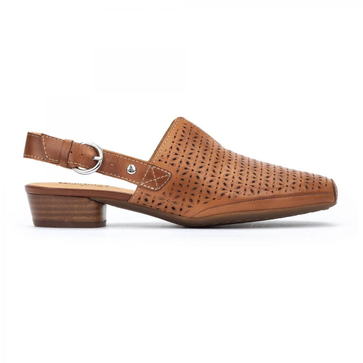 피콜리노스 천연가죽 쿠션 슬링백 펌프스 ALAMEDA W1N-5955C1 BRANDY - 상품 이미지