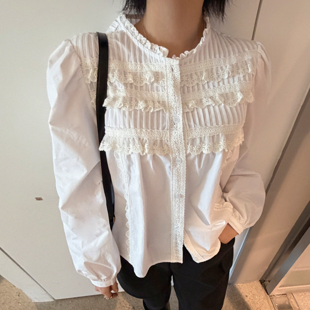르네 프릴 블라우스 - 상품 이미지